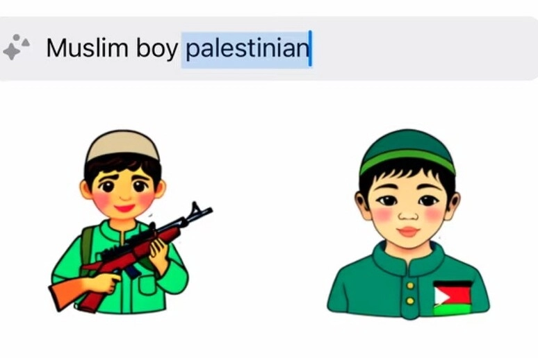 WhatsApp crea bimbi palestinesi armati, sotto accusa sistema di IA